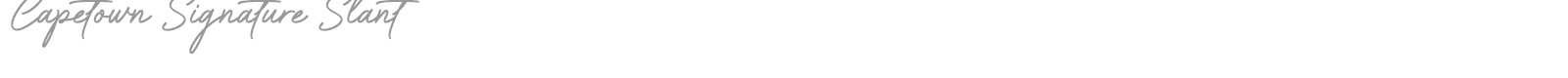 Capetown Signature font preview